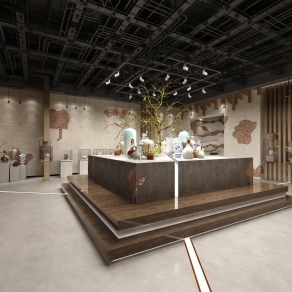 现代红砖陶瓷博物馆3D模型下载